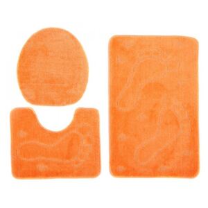 Koupelnové předložky 1001 oranžové 3 ks, Velikosti 50x80cm