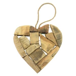Dřevěné srdce 25 cm