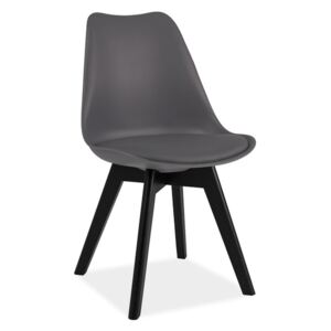 SIG Jídelní židle KRIS II černá/šedá