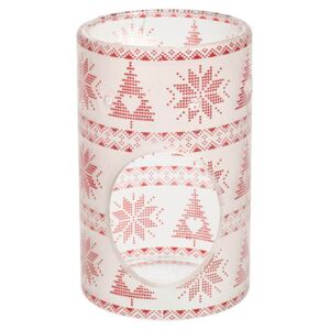 Yankee Candle - aromalampa Red Nordic Frosted Glass