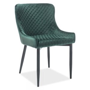 SIG Jídelní židle/křesílko Colin B velvet zelené