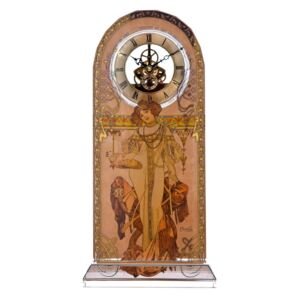 GOEBEL Křišťálové Hodiny Herbst, Alfons Mucha