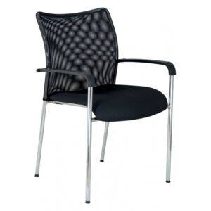 ALBA židle TRINITY s područkami-skladová BLACK 27