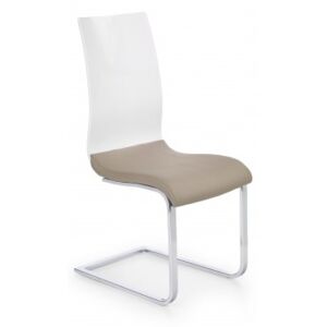 Jídelní židle K198 bílá, béžová