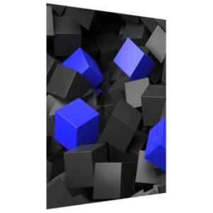 FototapetaČerno - modré kostky 3D 150x200cm FT3705A_2M