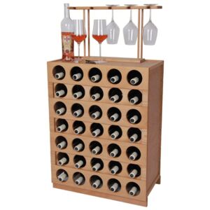 Domácí vinotéka 641 - Dřevěná vinotéka na 35 lahví vína (Bez povrchové úpravy) VINOBAL 50x1045817214