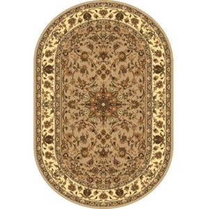 Kusový koberec Samir béžový - ovál (beige) 100 x 180 cm ovál