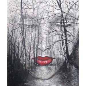 Moderní obraz - Žena se stromy Rozměr: 60x80