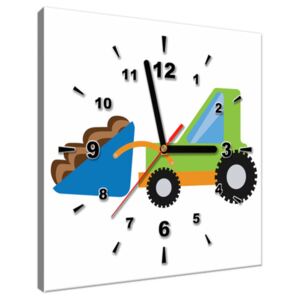 Tištěný obraz s hodinami Buldozer ZP4064A_1AI