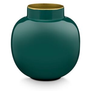 HOME DECO, Váza kovová, Dark Green Mini, 10 cm