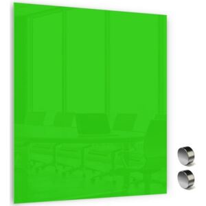 Skleněná magnetická tabule MEMOBOARDS 80x60 cm zelená