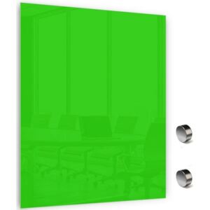 Skleněná magnetická tabule MEMOBOARDS 120x90 cm zelená