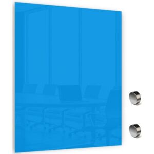 Skleněná magnetická tabule MEMOBOARDS 120x90 cm modrá