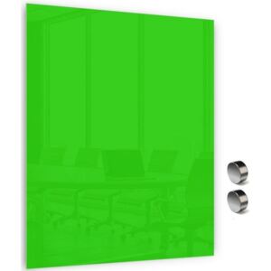 Skleněná magnetická tabule MEMOBOARDS 90x60 cm zelená