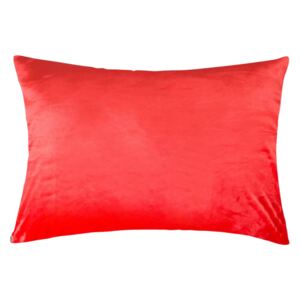 XPOSE® Mikroplyšový povlak na polštář - červený 40x60 cm