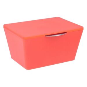 Oranžový úložný box do koupelny Wenko Brasil Coral
