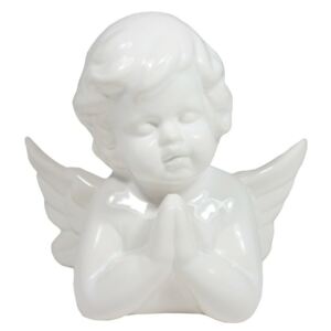 Anděl keramický velký bílý modlící