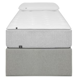 Světle šedá látková postel LaForma Matters 90 x 190 cm