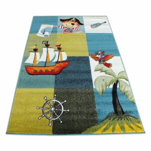 Dětský koberec Piráti - 133 x 190 cm