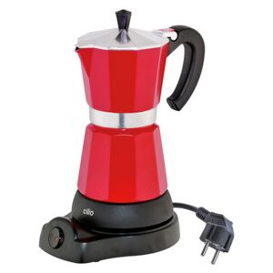 Cilio Elektrický kávovar na espresso CLASSICO na 6 šálků - 300 ml červený