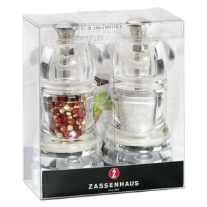 Zassenhaus BERLIN - Set mlýnků pepř/sůl akryl 12 cm
