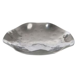 Stříbrný svícen na čajové svíčky Irregular - Ø 15*3 cm