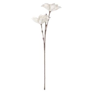 Bílá dekorační květina - 77 cm