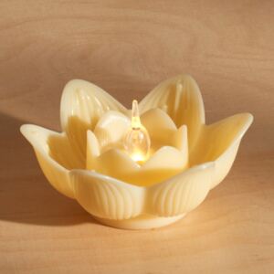 Magnet 3Pagen LED svíčka Lotosový květ žlutá