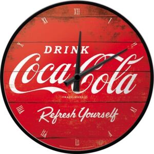 Nostalgic Art Nástěnné hodiny – Coca-Cola (Červené Logo)