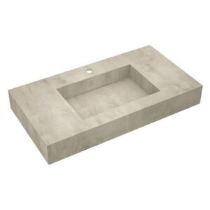 Deska se zabudovaným umyvadlem Salgar Compakt 90x12x51 cm beton 87248