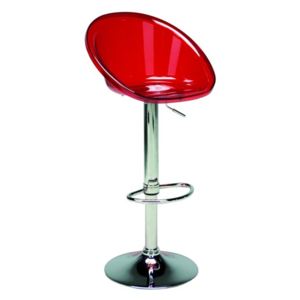 Barová židle Sphere bar - rosso transparente