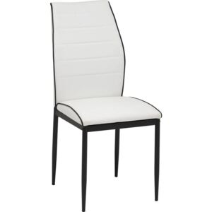 ŽIDLE, černá, bílá Carryhome - Jídelní židle
