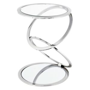 Odkládací stolek Spiral 525 stříbrná