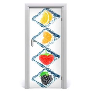 Fototapeta na dveře samolepící ovoce a led