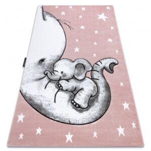 Dětský kusový koberec PetMe Sloníci - růžový