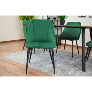 Sametová židle VENEZIA zelená