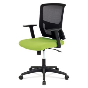 Kancelářská židle FUN s područkami světle zelená