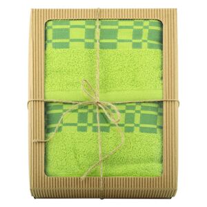 Set ručníku a osušky SAMOS světle zelený