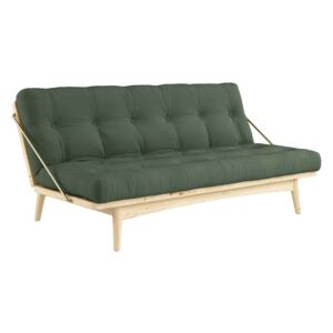 KARUP DESIGN Pohovka Folk Sofa Bed Clear lacquered/Olive Green