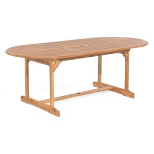 Zahradní stůl světlé dřevo 160/220 x 100 cm MAUI
