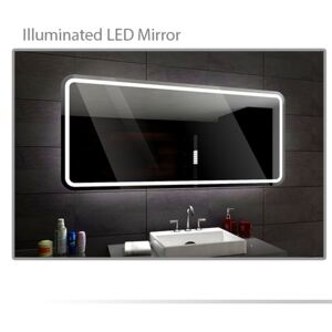 Koupelnové zrcadlo s LED podsvětlením 140x70 cm MADRID