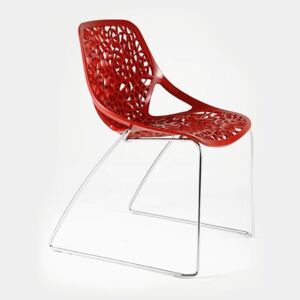 Designová židle Caprice na sáňkové podnoži