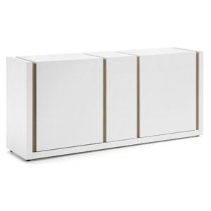 Bílá dřevěná komoda LaForma Qu 174 x 79 cm