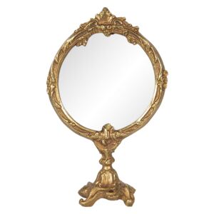Stolní zrcadlo ve zlatém antik rámu Mireio - 12*6*19 cm