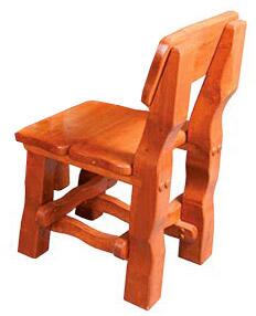 Drewmax MO212 židle - Zahradní židle z olšového dřeva, lakovaná 45x54x86cm - Rustikal