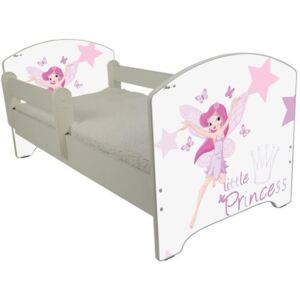 SKLADEM: Dětská postel bez šuplíku MALÁ PRINCEZNA 140x70 cm + 2x zábrana