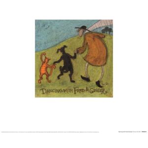 Obrazová reprodukce Sam Toft - Dancing Witch Fred & Ginger, (30 x 30 cm)