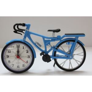 Modré kolo - plastové cyklistické hodiny a budík v jednom 00019234 (Cyklistické hodiny a budík v jednom pro vášnivé milovníky bicyklů)