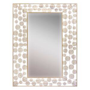Nástěnné zrcadlo ve zlaté barvě Mauro Ferretti Dish Glam, 85 x 110 cm
