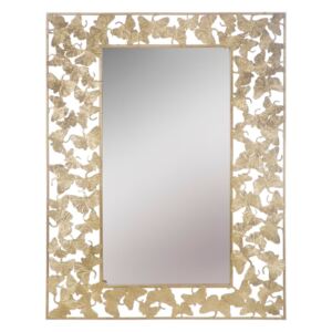 Nástěnné zrcadlo ve zlaté barvě Mauro Ferretti Foglioline Glam, 85 x 110 cm